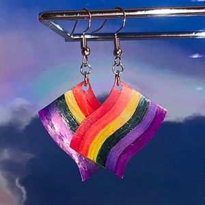 Traditional Pride Flag Earrings