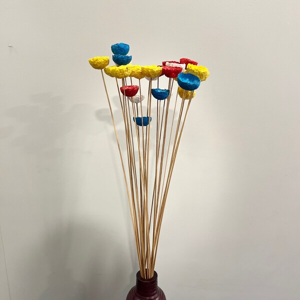 Paper Mache Flowers Etsy