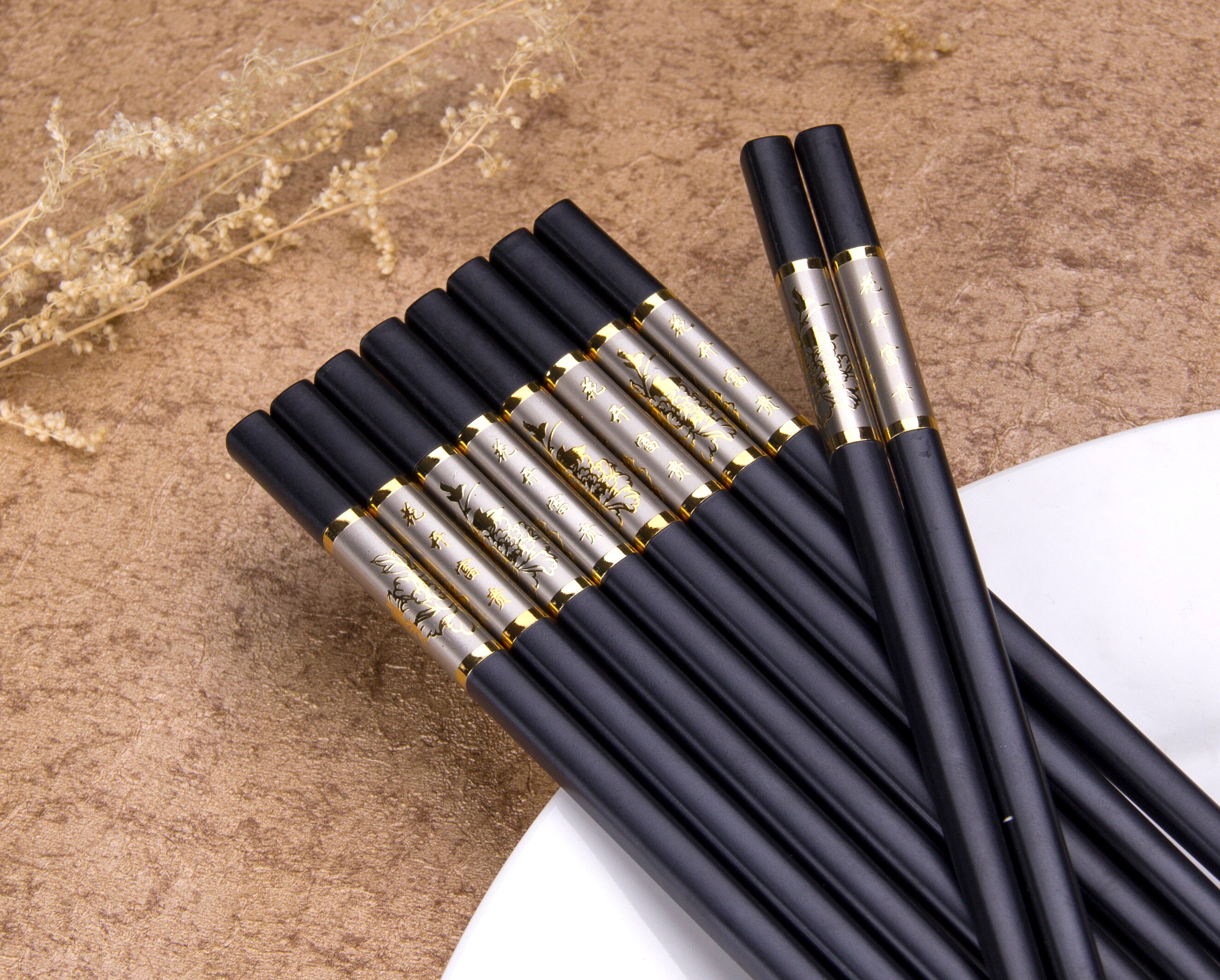 Goldage Fiberglass Dishwashersafe Chopsticks Traditional Etsy