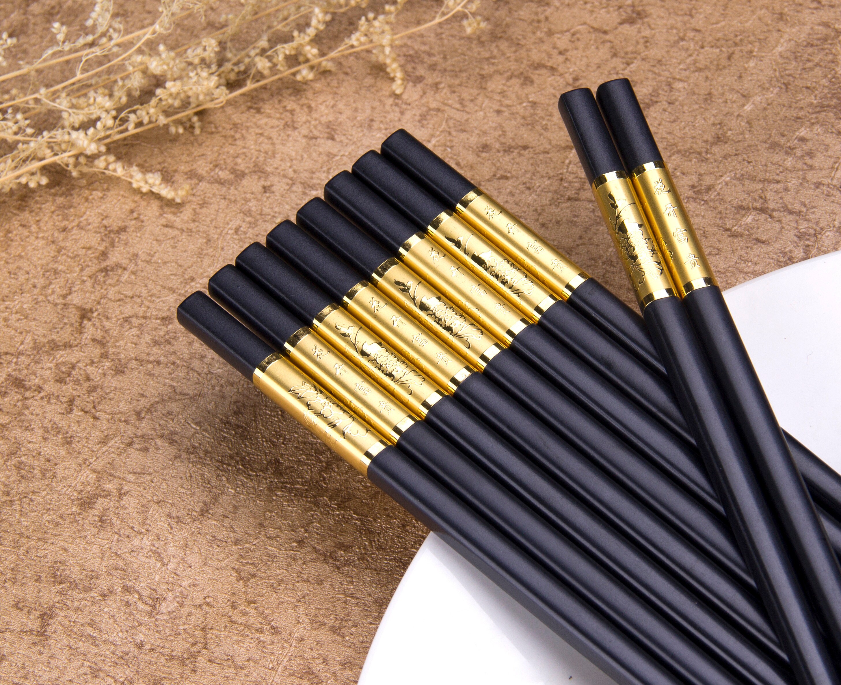 Goldage Fiberglass Dishwashersafe Chopsticks Traditional Etsy