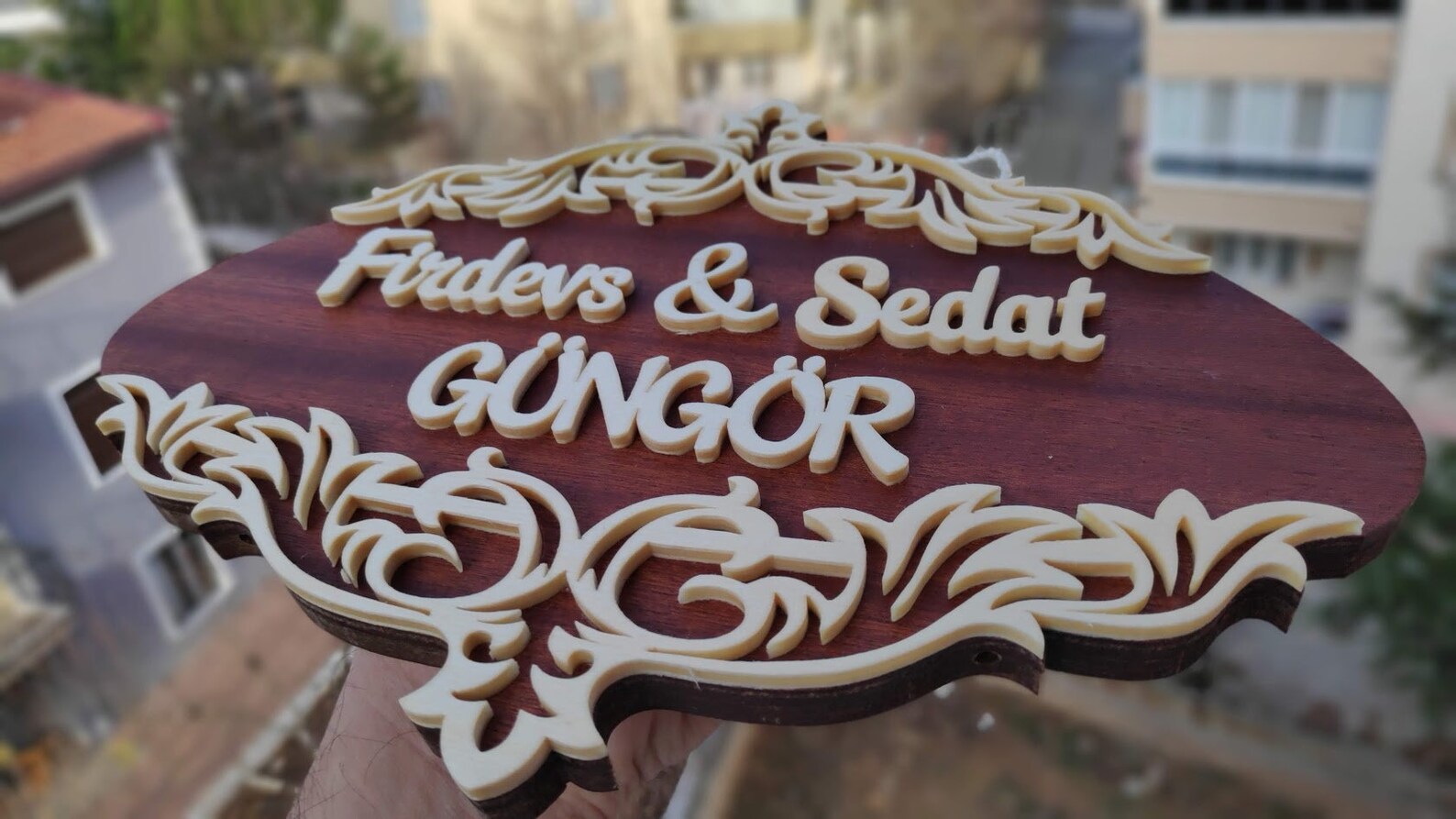 Natural Wood Door Name Plate or Wall Name Plate Personalized Etsy