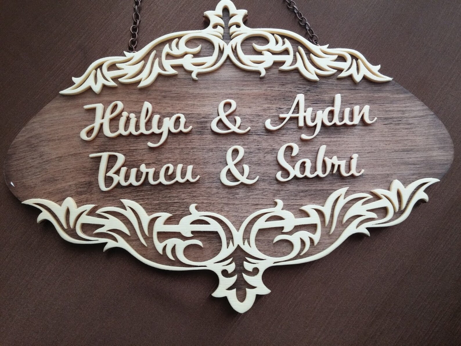 Natural Wood Door Name Plate or Wall Name Plate Personalized Etsy