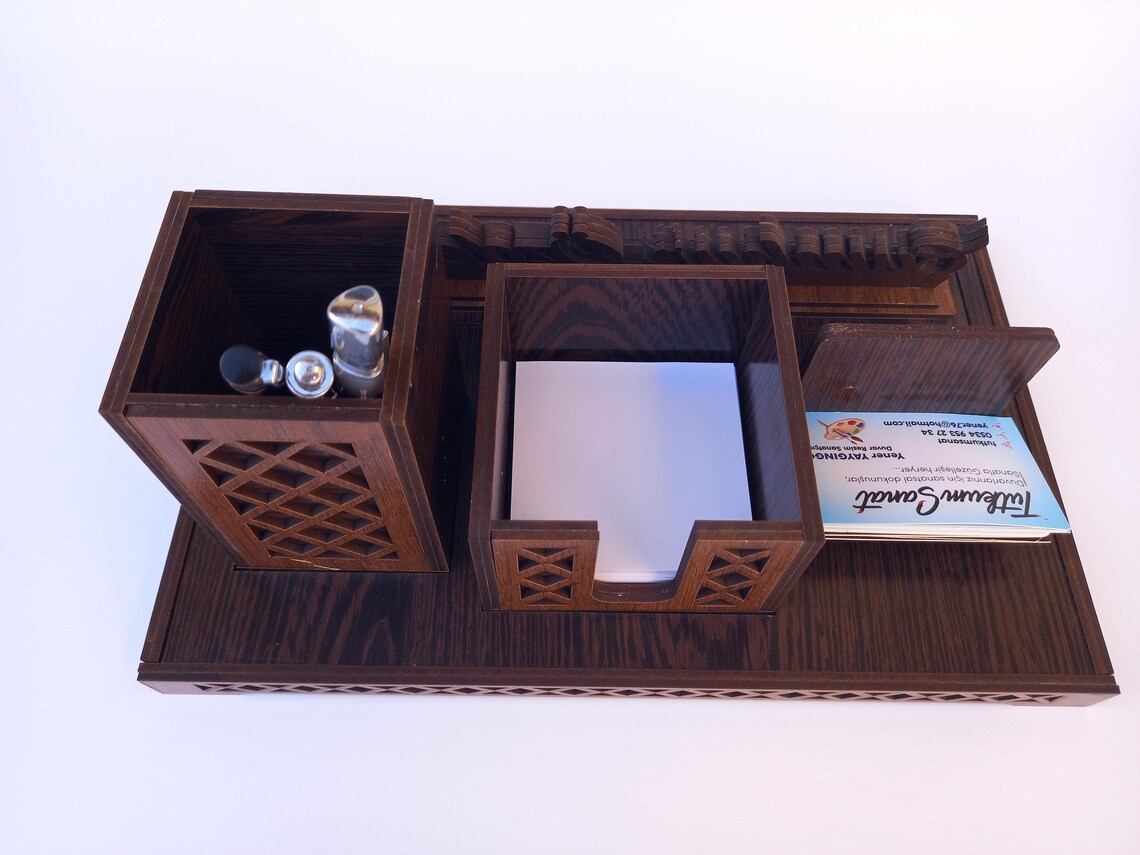 Desk Name Plate With Card and Pen Holder Name Plate for Desk Etsy