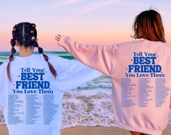 Best Friend Sweatshirt Gift For Best Friend Best Friend Gift Bestfriend Hoodies Matching Best Friend Hoodies For 2 Preppy Sweatshirt Bestie