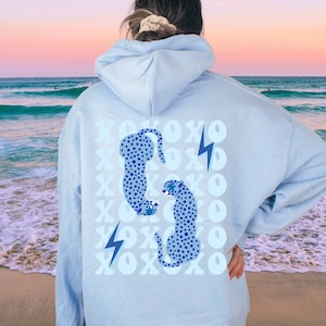 Preppy Hoodie Preppy Sweatshirt Preppy Clothes Aesthetic Hoodie Trendy Hoodie VSCO Hoodie Sorority Sweatshirt Lightning Bolt Hoodie Cheetah