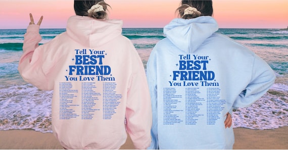 Custom Best Friend Hoodie, We Are Best Friends Hoodie, Bestie