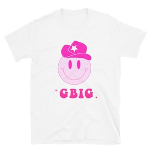 Cowboy Smiley Face G Big Preppy Big Little Sorority Shirts Big Little Reveal Trendy Big Little Shirts