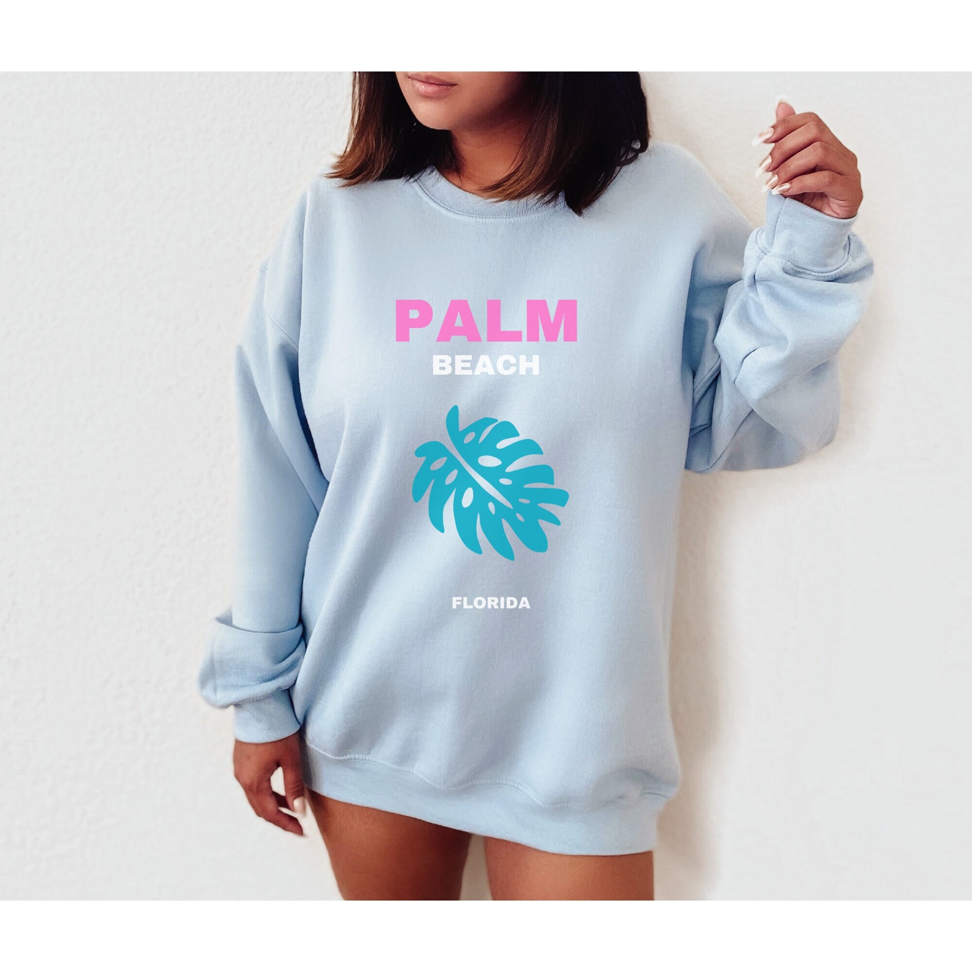 Palm Beach Sweatshirt Preppy Sweatshirt Oversized Sweatshirt Trendy Sweatshirt Preppy Clothes Aesthetic Sweatshirt Preppy Hoodie Etsy Ireland