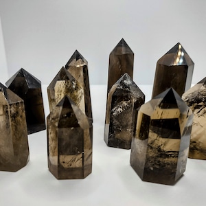 Smokey Quartz | High Quality Clarity Rainbows | Mini Small Little Tower Obelisk Freeform Crystal Inclusions Natural