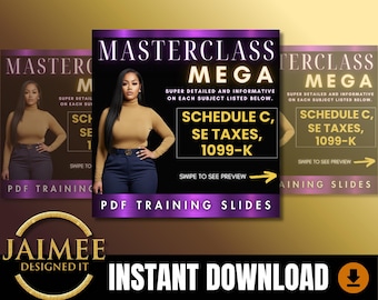 Diapositivas de la MEGA Masterclass, Introducción al Anexo C, Formulario 1099-K, Trabajo por cuenta propia, Capacitación de su equipo, Titulares de PTIN, Estudiantes, IRS, Agentes tributarios, Academia Tributaria.