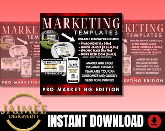 MARKETING Templates For Tax Pros, Yard Sign, Door Hanger, Promo Flyer, USPS EDDM flyer, diy promotional templates