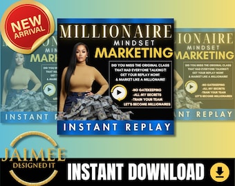 MILLIONAIRE Mindset Marketing 2025 REPLAY of the live class! Level up your Business with this Marketing Masterclass!