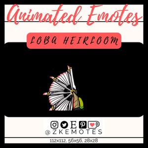 Loba Heirloom Emote, Animated Loba Emote, Animated Heirloom Emote, Apex Legends Emotes, Twitch Emotes, Loba Emotes, Discord Emojis