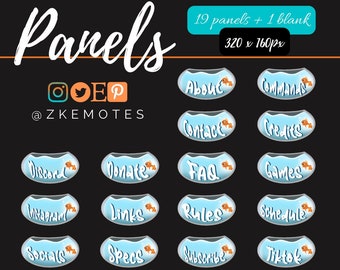 Fishbowl Twitch Panels, Streamer Decoration (Digital Download)