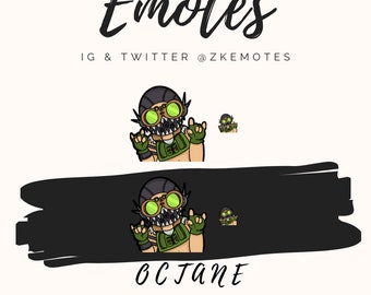 Emote Octane di Apex Legends, Emoji Streamer Twitch/Discord (download digitale)