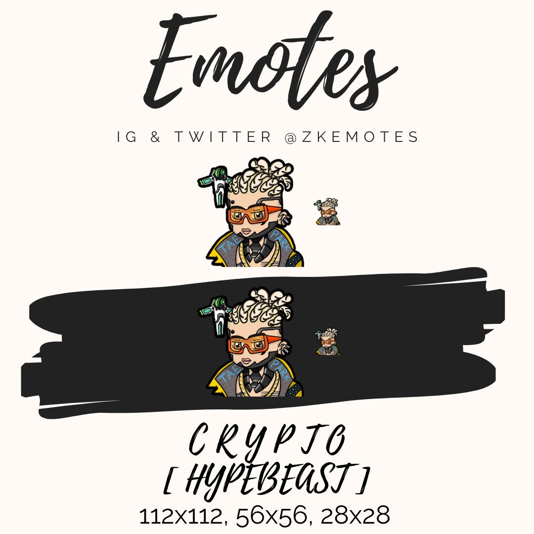 Apex Legends Crypto, Apex Legends Emotes, Twitch Emotes, Streamer Emotes,  Apex Legends Discord Emotes, Discord Emoji, Crypto Hypebeast - Etsy Portugal