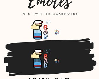 Spray BAD Emote, Twitch/Discord Emoji (Digital Download)