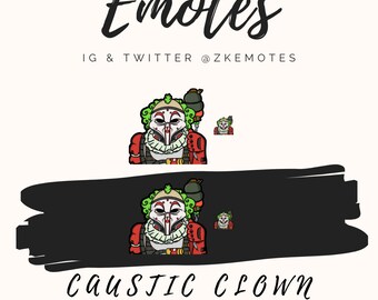Caustic Clown Emote, Apex Legends Twitch Streamer Emote (Digital Download)