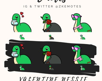 Apex Legends Valentine Nessie Emotes, Twitch/Discord Emotes (Digital Download)