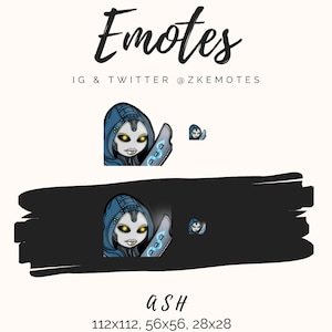 Apex Legends Ash Emote, Ash Emote, Twitch Emote, Streamer Emote, Discord Emote Emoji, Apex Legends Discord Emoji