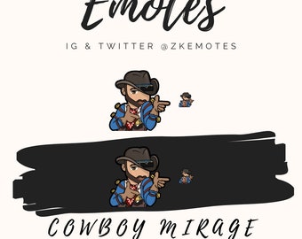 Apex Legends Mirage Cowboy Emote, Twitch/Discord Streamer Emoji (Digital Download)