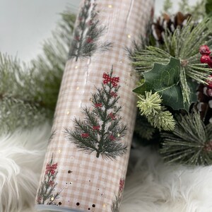 Christmas tree gingham checkered holiday 30oz gift gifts for her mom grandma