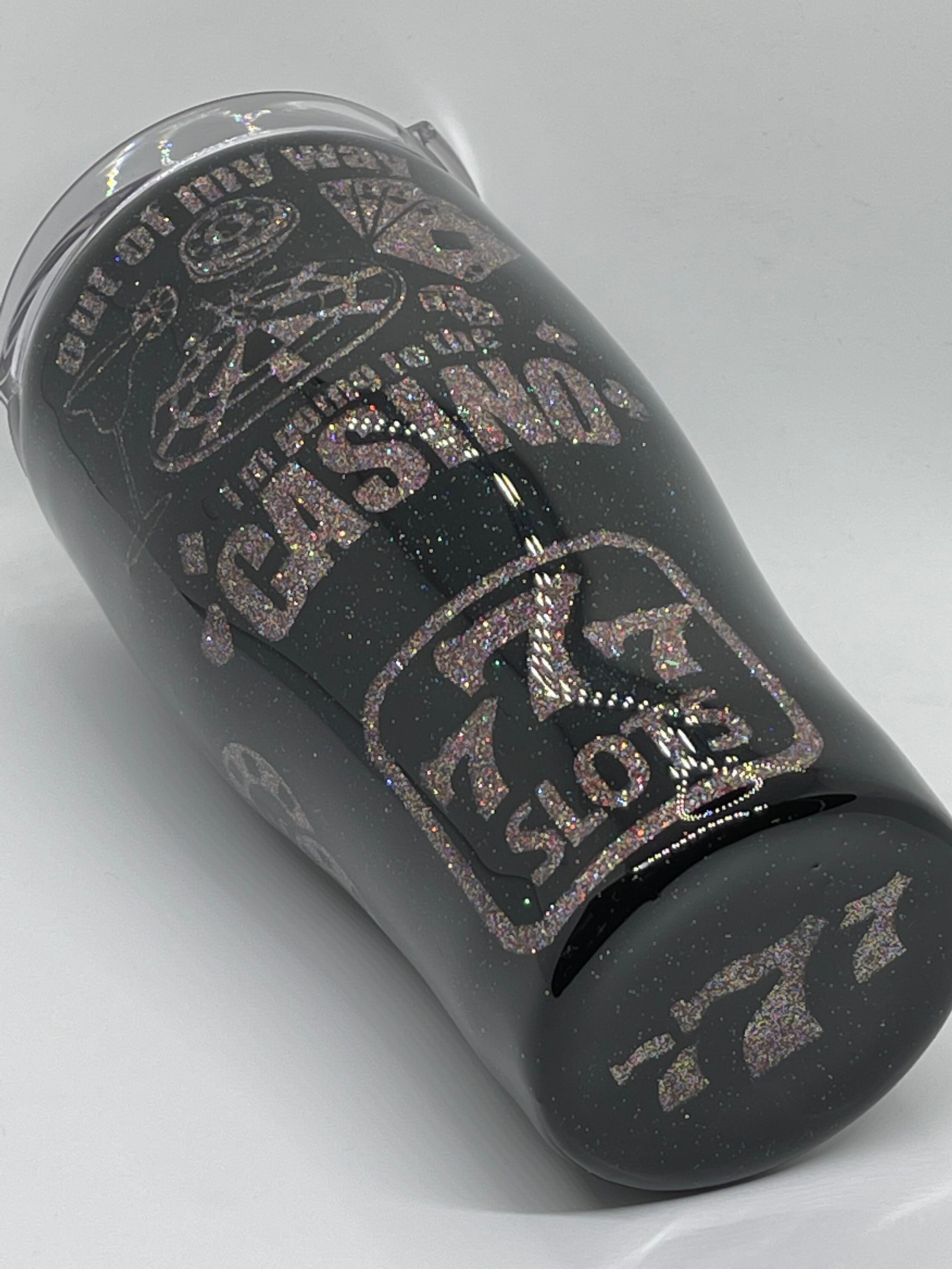 Casino Gambling Slot Machine Glitter Stainless Steel Tumbler - Etsy