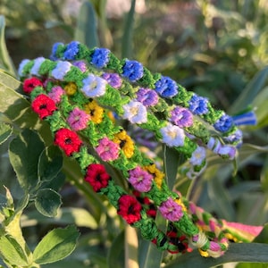 Colorful Flower Friendship Bracelets, Custom, Adjustable