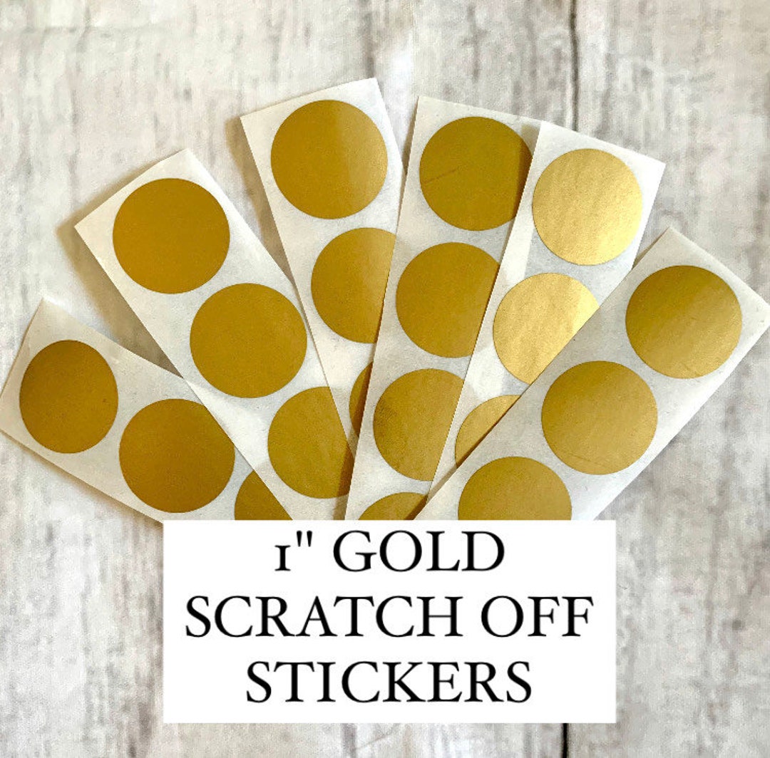 Scratch off Stickers Choose Color 