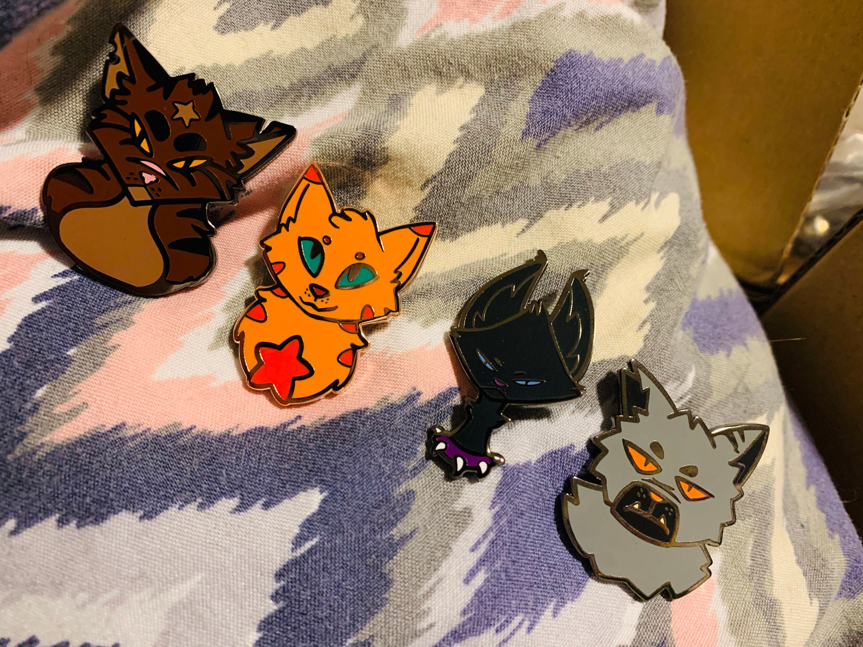 Enamel Pins: Pastel Kitties - Warrior Cats by DirtyNoodles