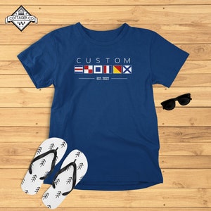 Custom | Nautical Flag Short-Sleeve Unisex T-Shirt | Sailing | Boating | Lake Life