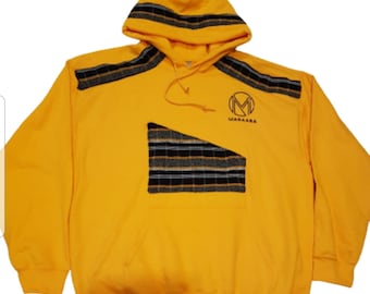 Yellow Abstract Hoodie