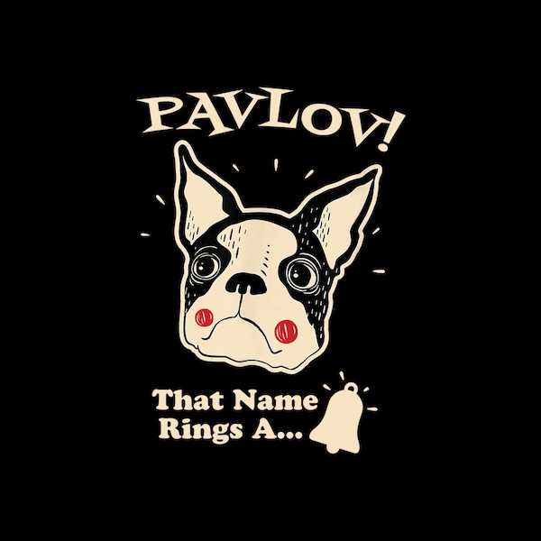 Pavlov's Bell Funny Dog Psychology Student Digital PNG