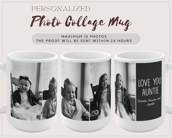Personalized Mom Coffee Mugs - Love Photo Collage