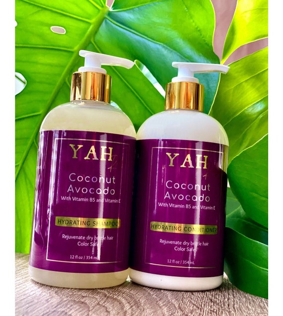 Coconut Avocado Clarifying Shampoo and Deep Conditioner Set Etsy