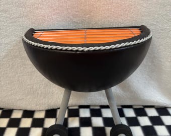 Grill Wreath Attachment | Summer BBQ Decor | Grilling Season Door Hanger Accent