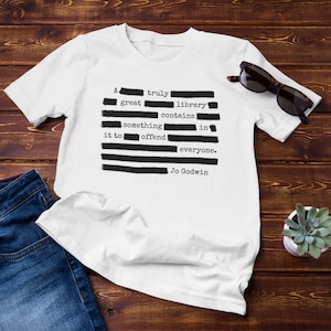 Ein wirklich großartiges Bibliotheks-Zitat-Shirt