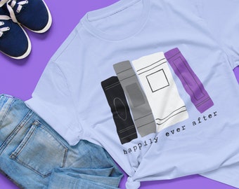 Asexuelle Pride Bücher Shirt