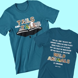 Tails & Tales Summer Reading Shirt - Quote