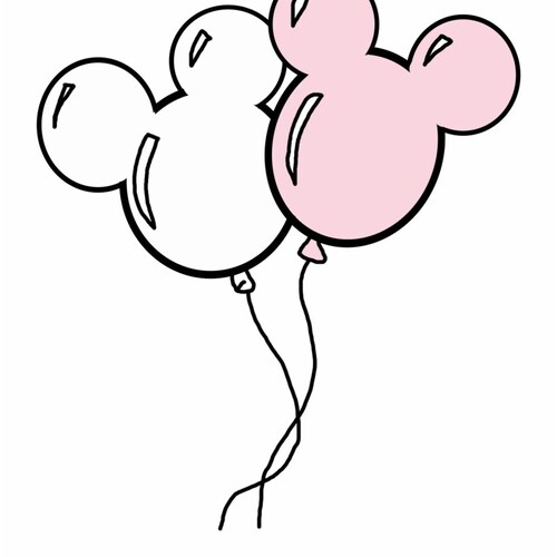 Mickey Ballon SVG for Commercial Use Files for Cricut Digital - Etsy