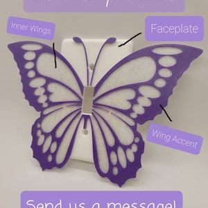 3D Butterfly Light Switch Cover: Customizable Home Decor