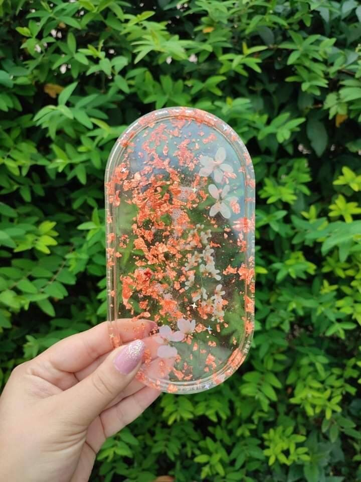 Plateaux Vide Poches Fleur Transparent