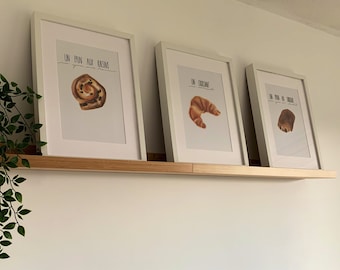 Three French Pastries - A4 Prints