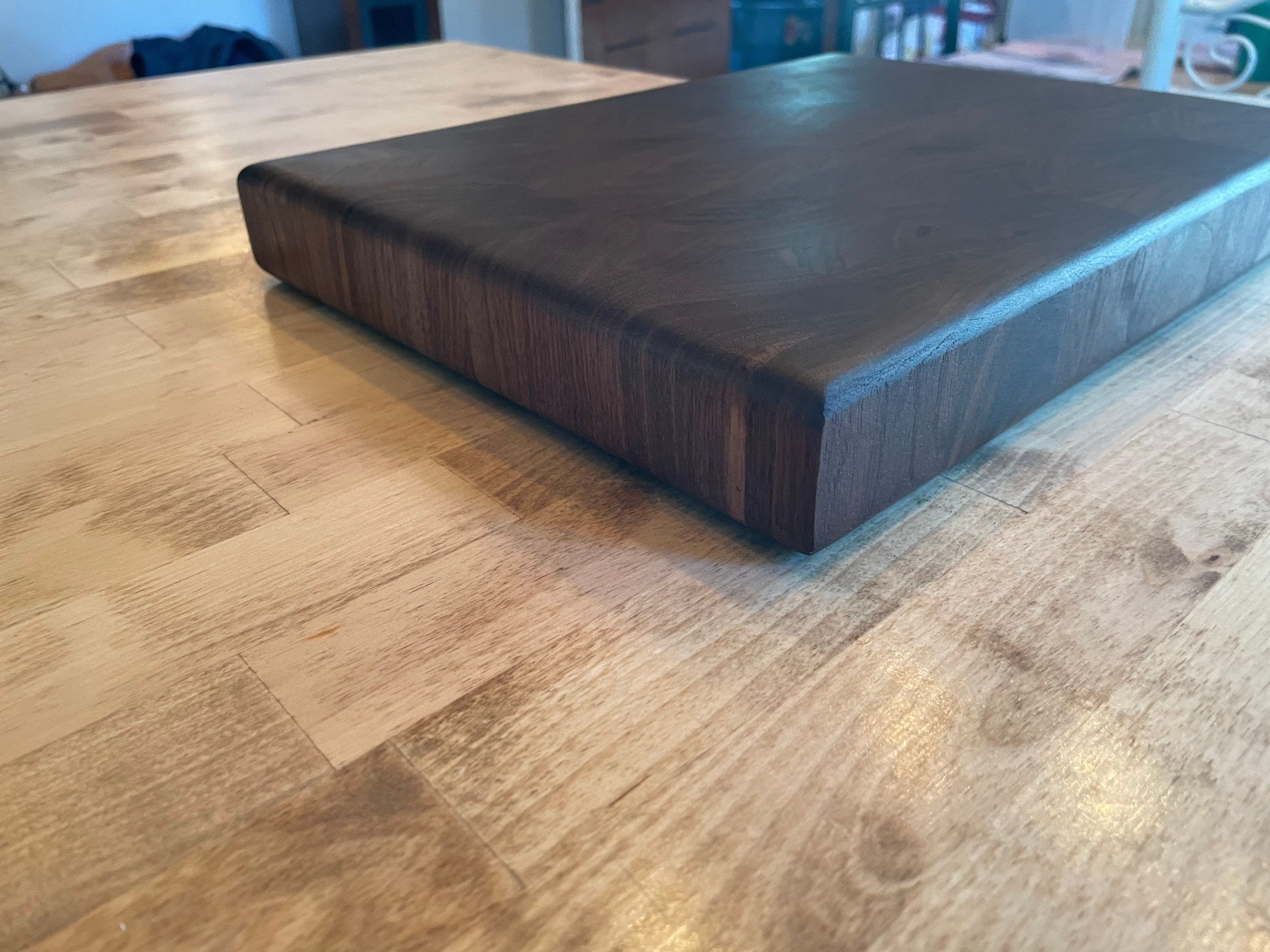 Black Walnut end grain butcher block cutting board | Etsy