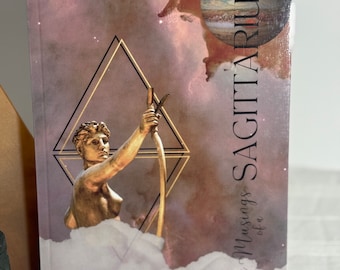 The Musings Of A Sagittarius, Sagittarius Zodiac Lined Journal, Astrology Diary, Blank Notebook