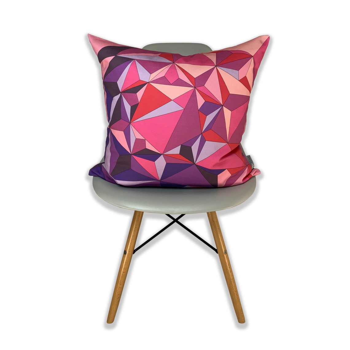 Abstract Pink Cushion Cover 50x50cm Geometric Pattern Etsy UK