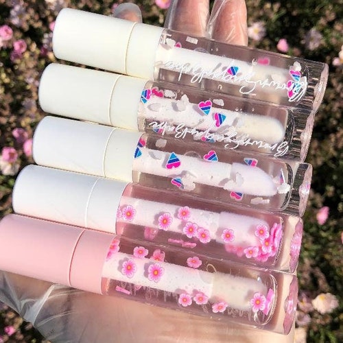 Fruity Lip Gloss Clear Lip Gloss Scented Lip Gloss Etsy