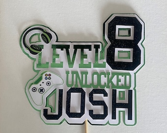 Personalised Game controller Cake topper for Boy's and Girl's Birthday party,3D Cake Decoration