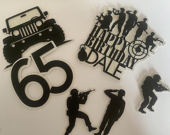 Personalised Army Soldier Cake Topper
