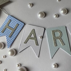 2 pezzi Happy Birthday Cake Topper, Banner Bunting Cake Topper Glitter Cake Topper Topper per torta di compleanno stella d'oro Bandierine per torta per torte Cupcake Festa di compleanno (rosa e nero